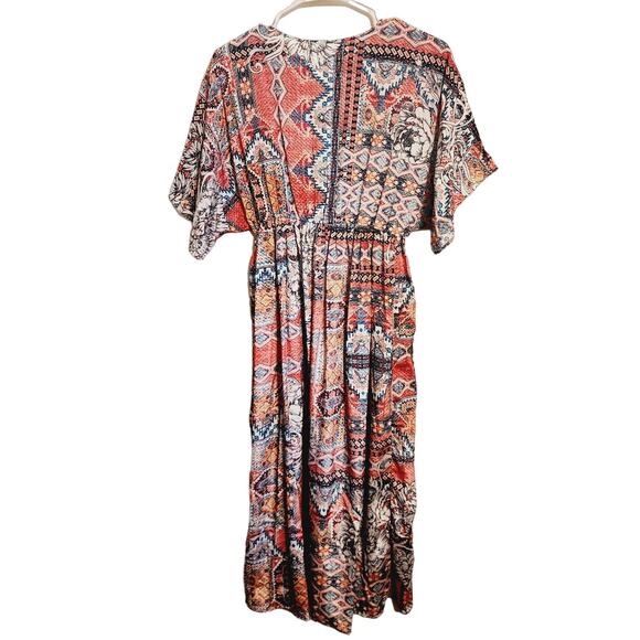 Love Kyla Arabella Polysilk BOHO Chic Lightweight Midi Dress Small NEW - Picture 2 of 8